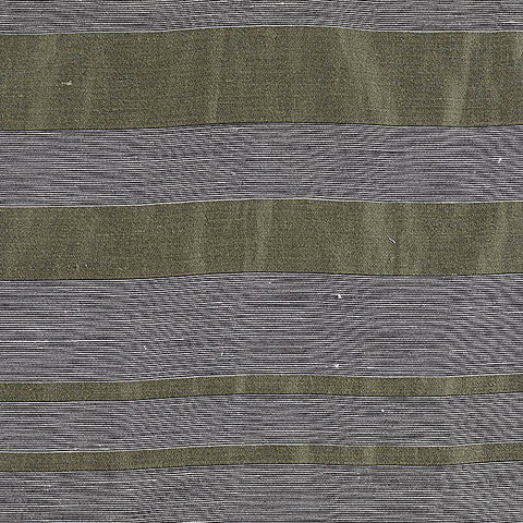 Olive Horizontal-Stripe Jacquard, Linen-Viscose
