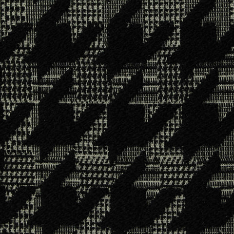 Black Houndstooth Jacquard, Poly-Acrylic