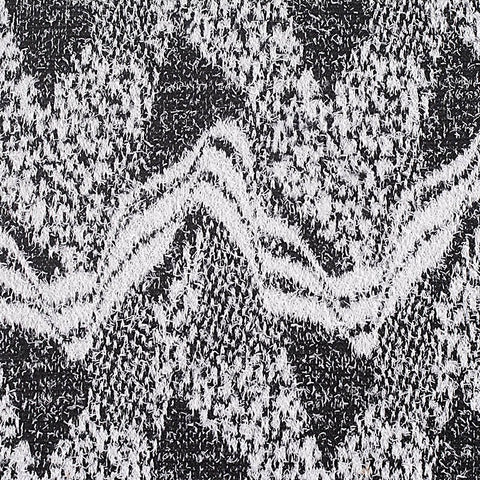Jacquard Polyester Stretch Chunky Knit Fabric, 280 gsm — Grey
