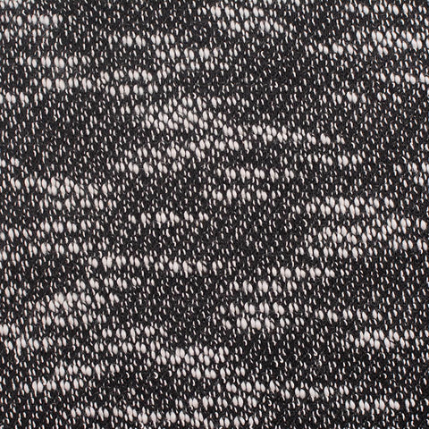 Black Marl Chunky Knit, Poly-Cotton, 250 gsm