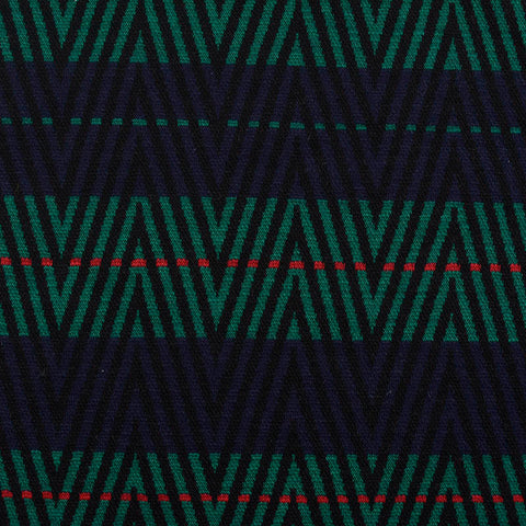 Green Chevron Interlock Knit, Polyester
