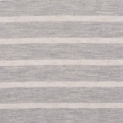 Grey Horizontal-Stripe Knit, Polyester, 120 gsm