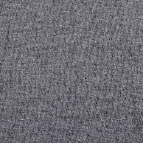 Heathered Grey Flecks Interlock Knit, Polyester