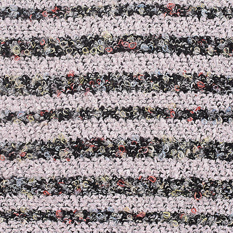 Light Grey Textured-Stripe Bouclé, Polyester