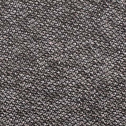 Light Grey Floral Interlock Knit, Polyester