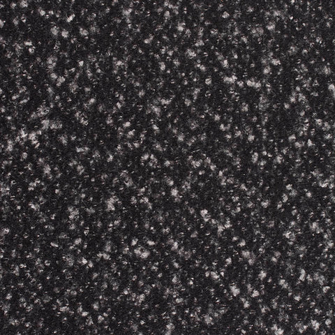 Black Marl Interlock Knit, Polyester, 333 gsm
