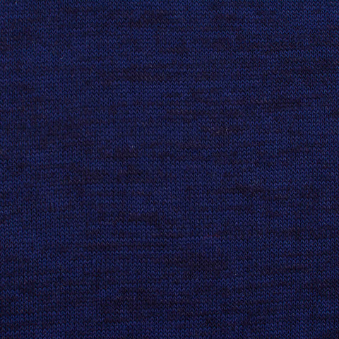 Dark Blue Marl Chunky Knit, Poly-Viscose, 208 gsm