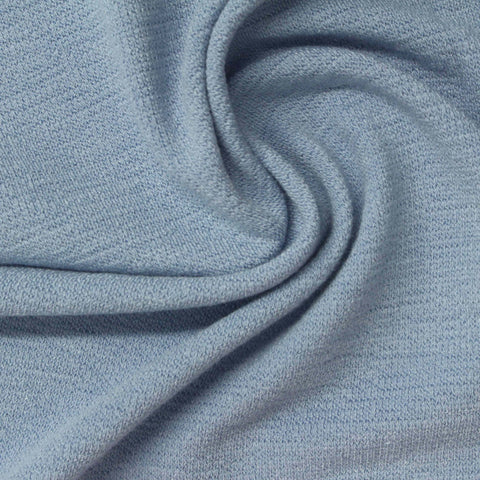 Light Blue Heather Crepe, Poly-Viscose