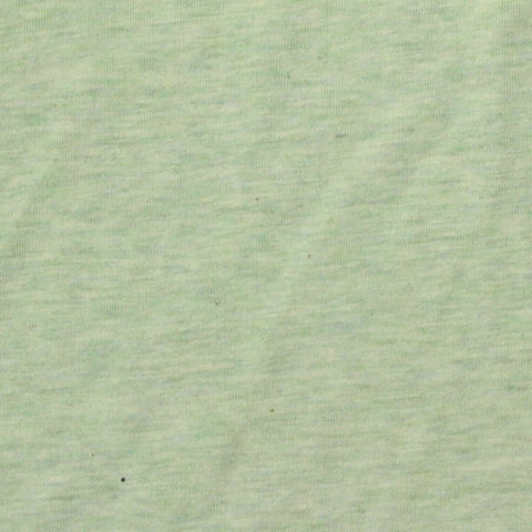 Light Green Marl Jersey Knit, Cotton-Poly, 160 gsm