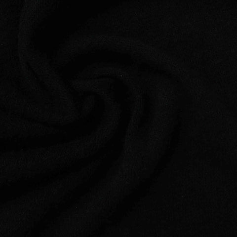 Acrylic Stretch Knit Fabric, 200 gsm, 180 cm — Black
