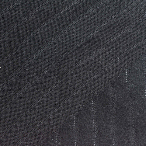 White Pinstripes Rib Knit, Polyester
