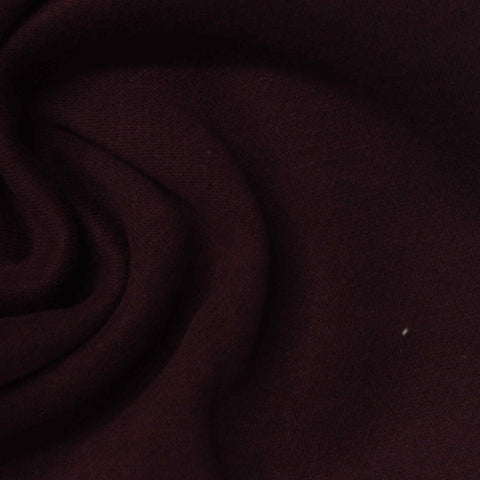 Brushed Cotton Polyester French Terry Fabric, 260 gsm, 170 cm — Red