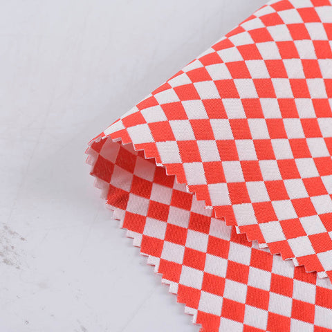 Red Diamond Jacquard, Polyester, 302 gsm