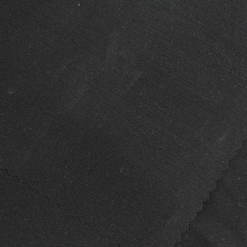 Tencel Lyocell Nylon Stretch Ponte Knit Fabric, 210 gsm, 155 cm — Black