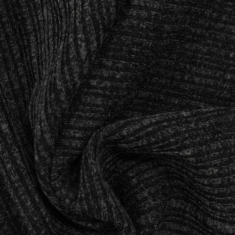 Dark Grey Marl Knit, Poly-Viscose, 320 gsm
