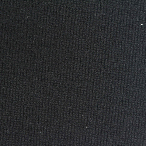 Plaid Polyester Stretch Fleece Fabric, 220 gsm, 160 cm — Black