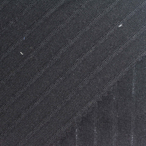 Light Grey Vertical-Pinstripe Rib Knit, Poly-Viscose