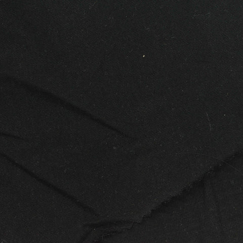Cotton Stretch Jersey Knit Fabric, 167 gsm, 170 cm — Black