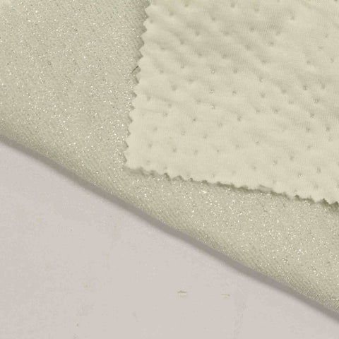Cream Dot Jacquard, Poly-Cotton