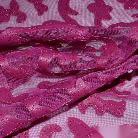 Jacquard 100% Polyester Knit Fabric, 127 gsm, 140 cm — Pink