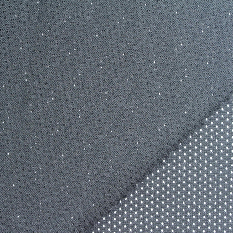 White Dots Warp Knit, Polyester, 109 gsm