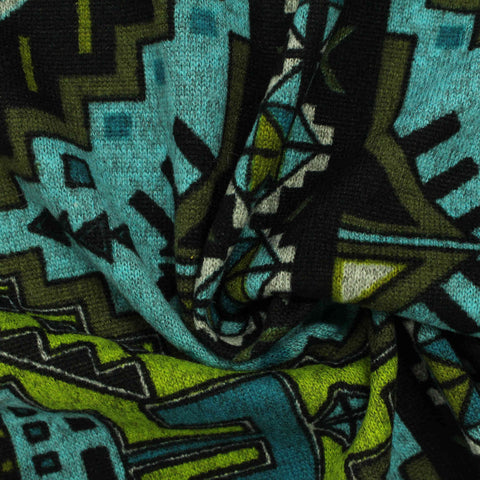 Black Triangles Chunky Knit, Polyester