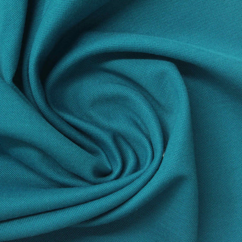 Viscose Nylon Stretch Piqué Knit Fabric, 256 gsm, 160 cm — Blue