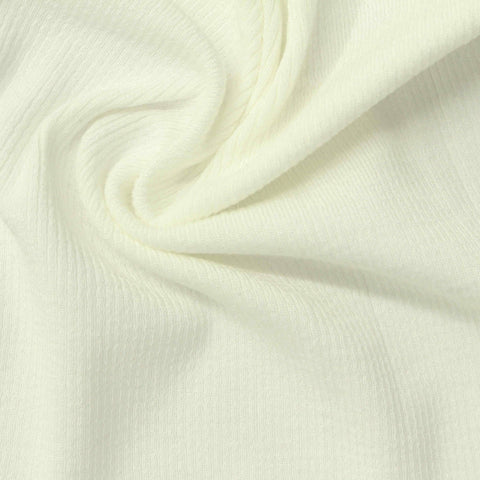 Off-White Rib Knit, Viscose