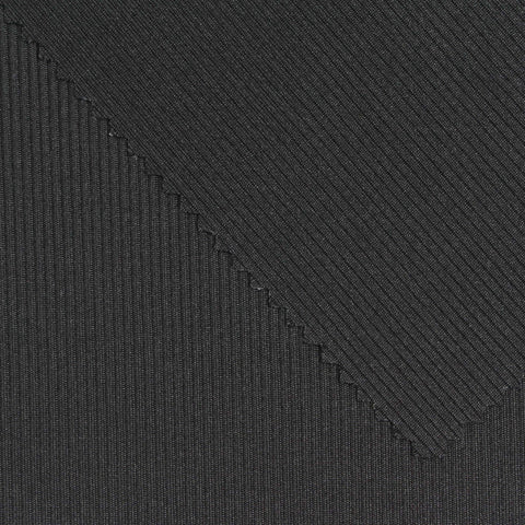 Black Rib Knit, Polyester