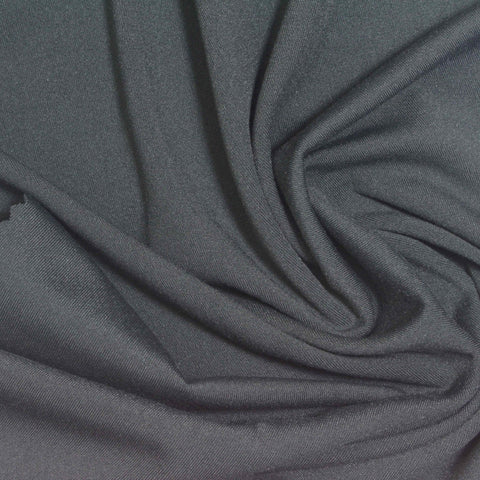 Dark Charcoal Interlock Knit, Nylon-Spandex