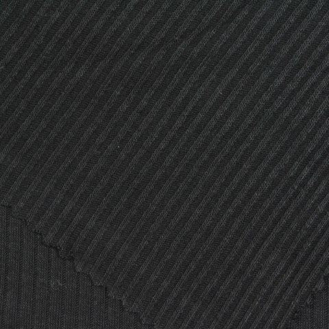 Black Ribbed Rib Knit, Viscose