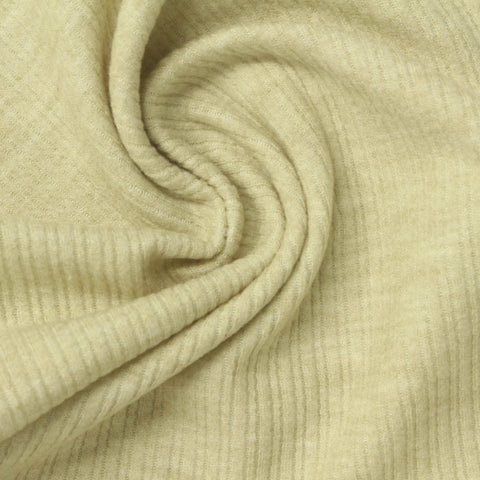 Pale Sage Stripe Rib Knit, Polyester