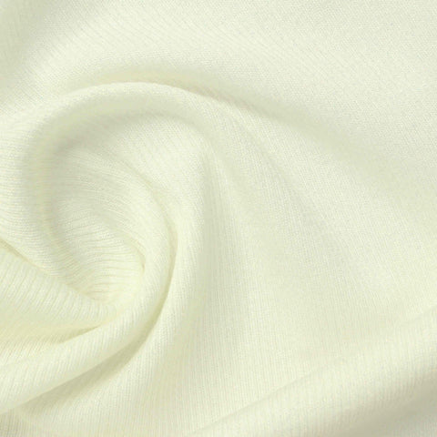 Sequin Viscose Polyester Stretch Rib Knit Fabric, 240 gsm, 152 cm — Beige