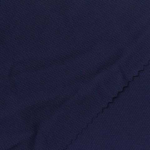 Nylon Stretch Piqué Knit Fabric, 160 gsm, 165 cm — Navy, ref EF-261830