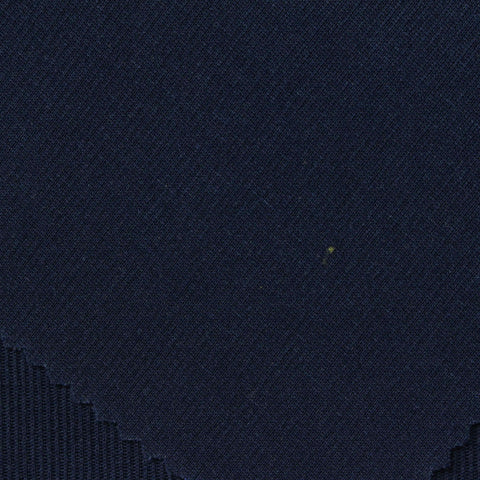 Polyester Stretch Rib Knit Fabric, 255 gsm, 165 cm — Navy