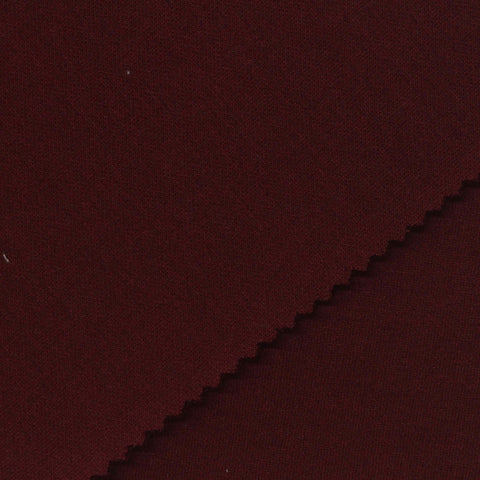 Dark Burgundy Scuba Knit, Poly-Viscose