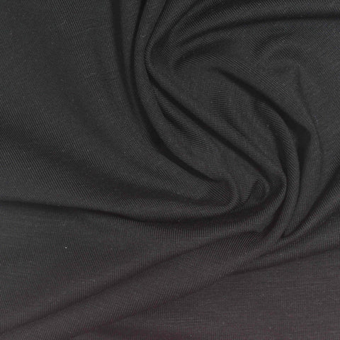 Black Jersey Knit, Tencel Lyocell