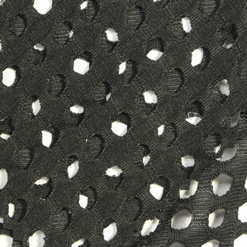 100% Polyester Knit Fabric, 140 gsm, 165 cm — Black