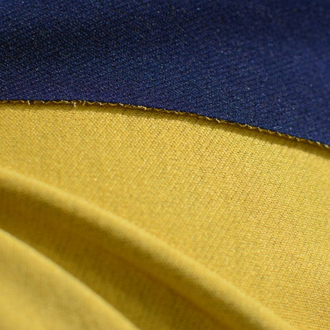Viscose Polyester Stretch Interlock Knit Fabric, 242 gsm, 146 cm — Navy