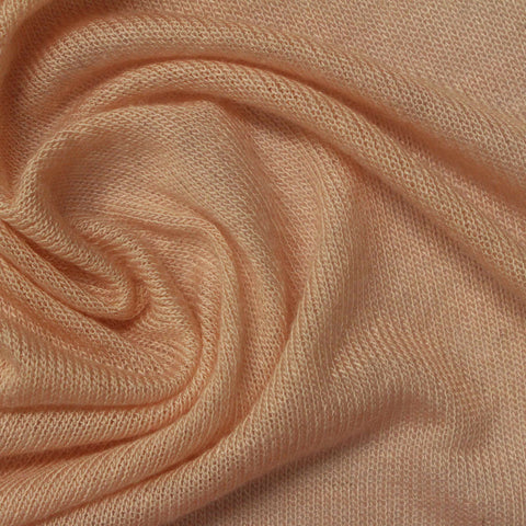 Viscose Stretch Jersey Knit Fabric, 85 gsm, 165 cm — Beige