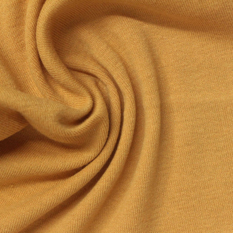 Polyester Cotton Rib Knit Fabric, 250 gsm, 170 cm — Khaki