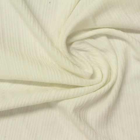 Off-White Ribbed Rib Knit, Polyester