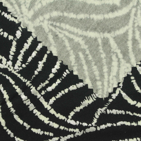 Black Animal Print Jersey Knit, Viscose, 225 gsm