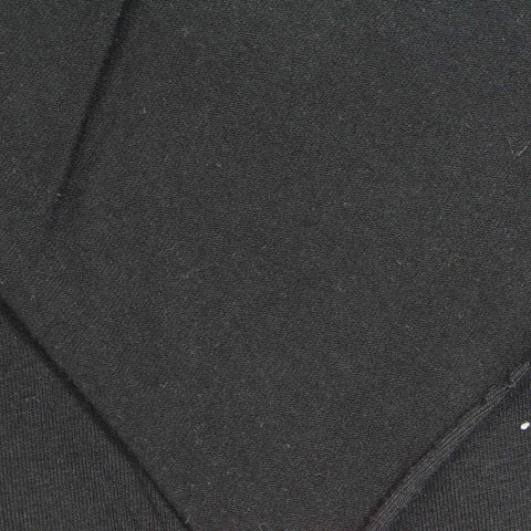 Cotton Stretch Jersey Knit Fabric, 170 gsm, 175 cm — Black