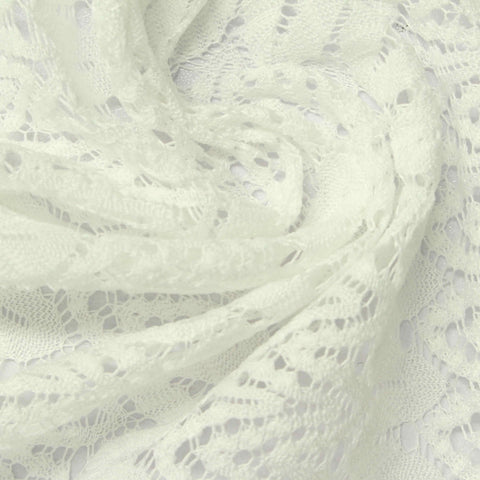 Cream Openwork Lace, Polyester