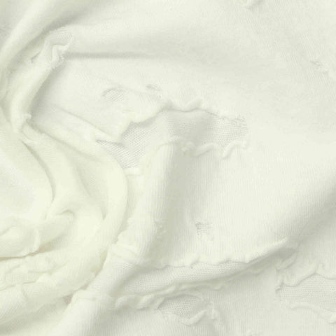 Cream Tone-on-Tone Jacquard, Cotton, 110 gsm