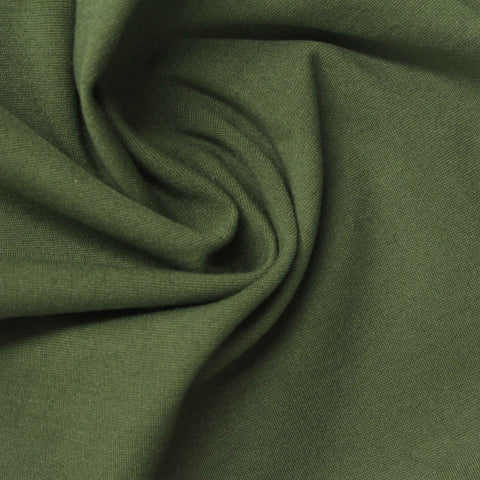Cotton Nylon Stretch Interlock Knit Fabric, 280 gsm — Green