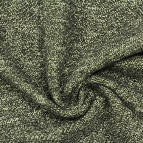 Dark Grey Fine-Marl French Terry, Cotton-Poly, 207 gsm