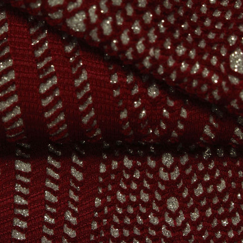 100% Polyester Knit Fabric, 275 gsm — Red