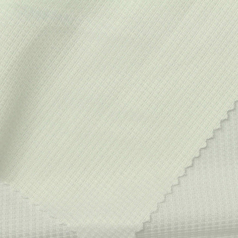 Polyester Stretch Waffle Knit Fabric, 150 gsm, 175 cm — Green